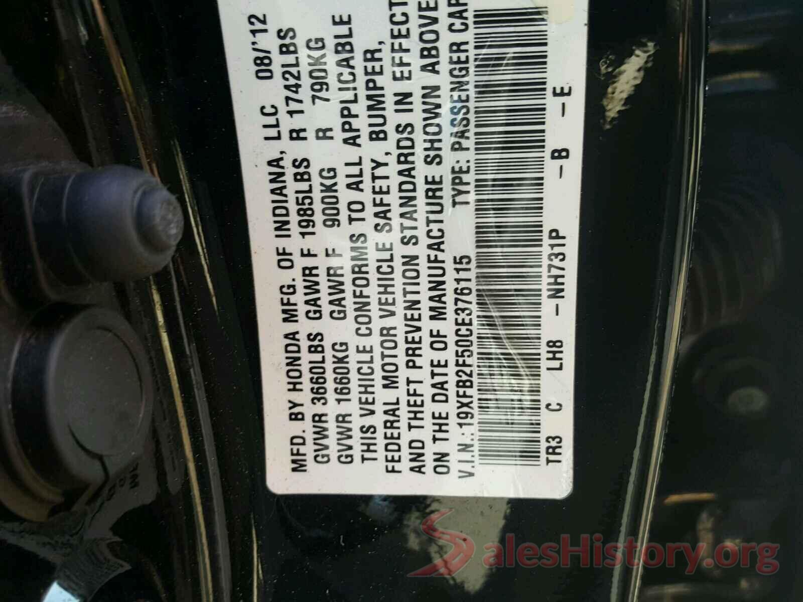 3N1CP5CU7JL541915 2012 HONDA CIVIC