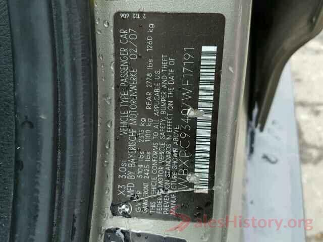 5NPD84LF1KH451025 2007 BMW X3