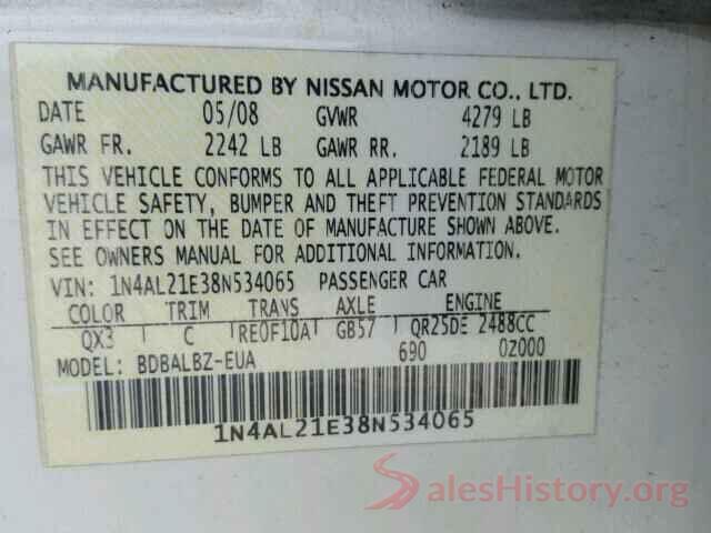 1N4AL3AP5HC164420 2008 NISSAN ALTIMA