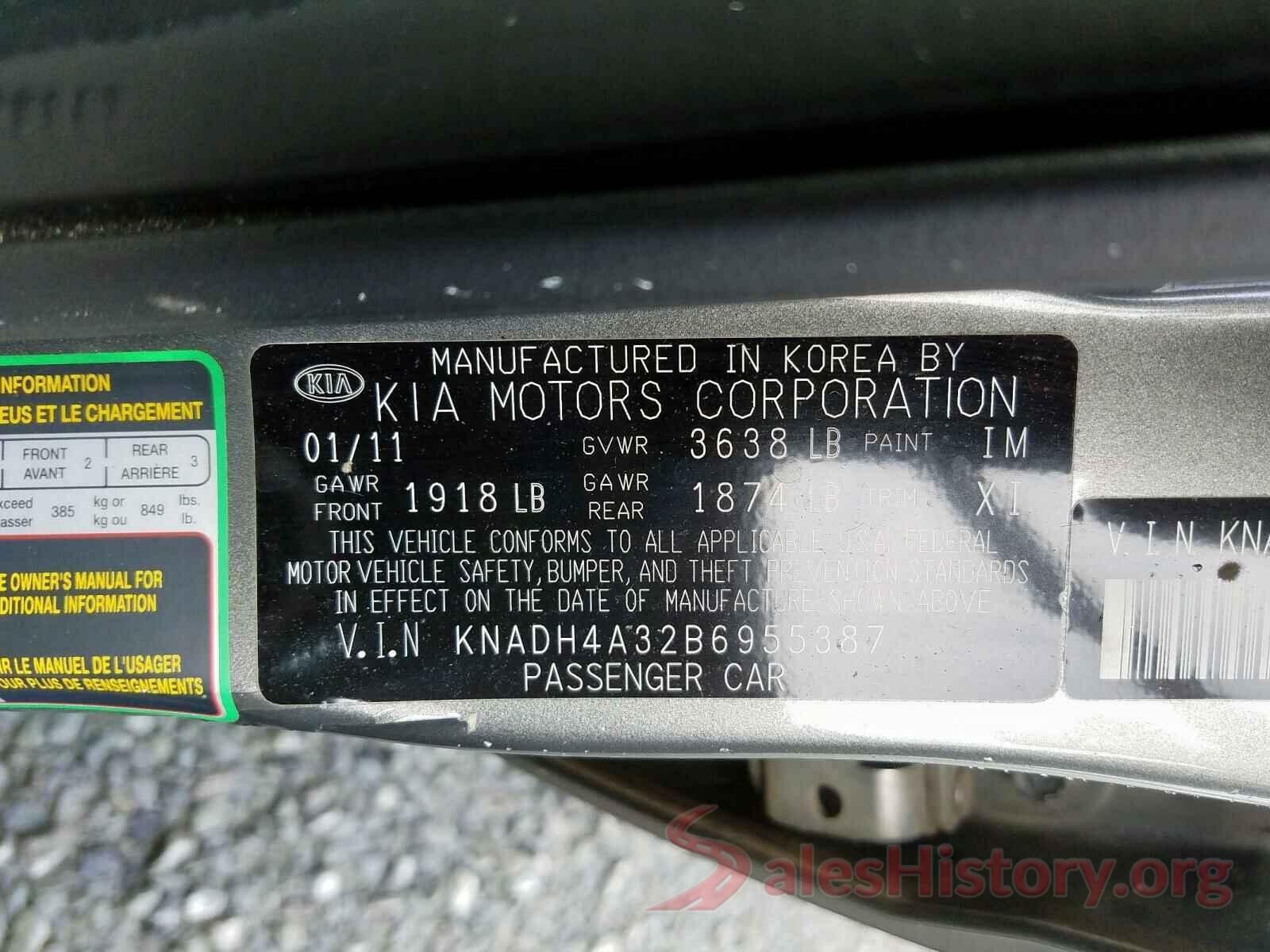 WDCTG4GB0JJ429099 2011 KIA RIO BASE