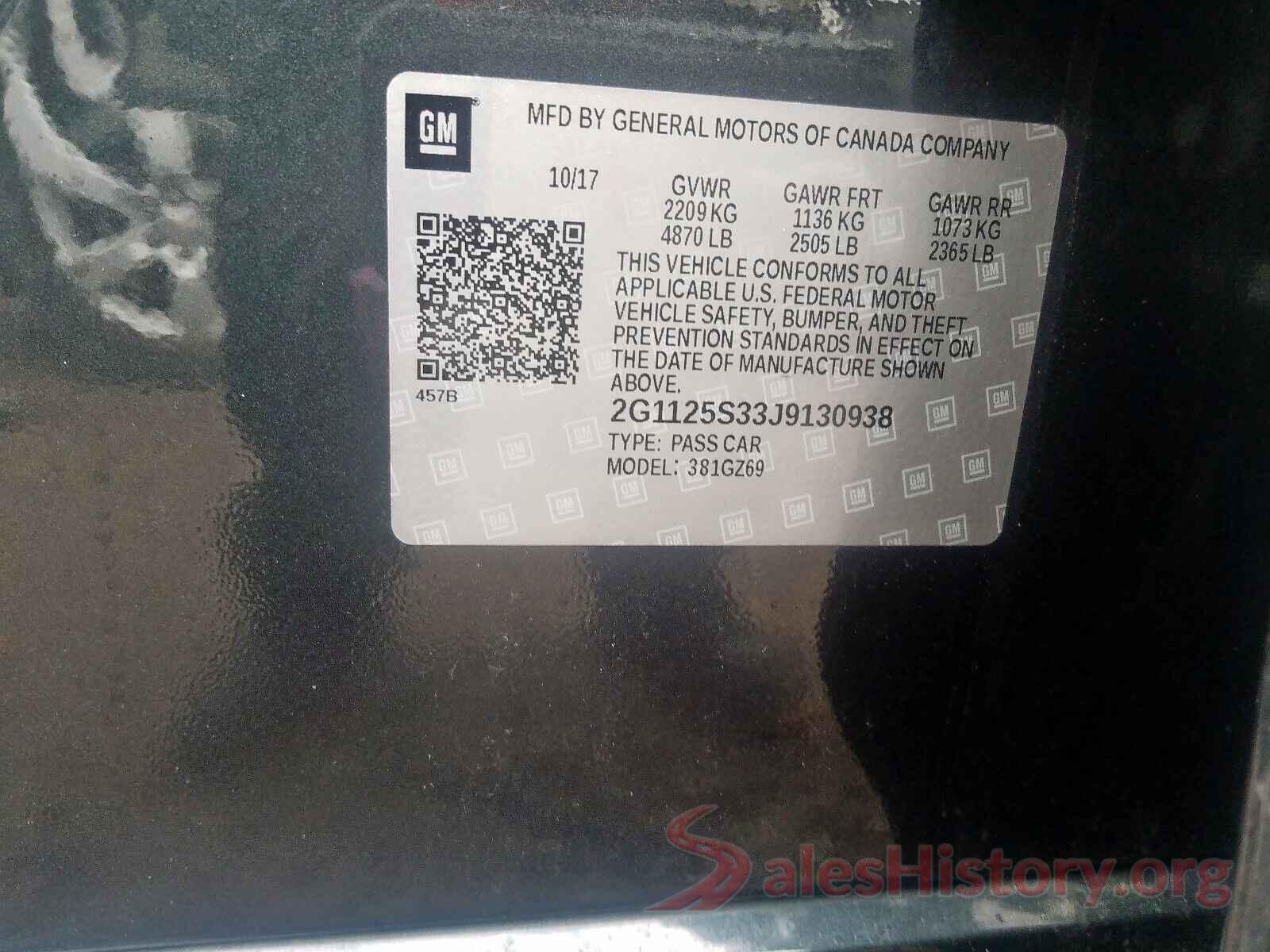 1FADP3K21HL347852 2018 CHEVROLET IMPALA