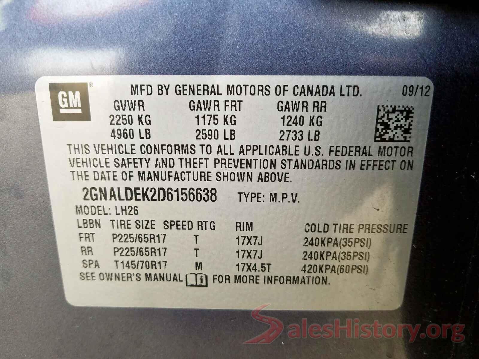 3C4NJDBBXJT395754 2013 CHEVROLET EQUINOX