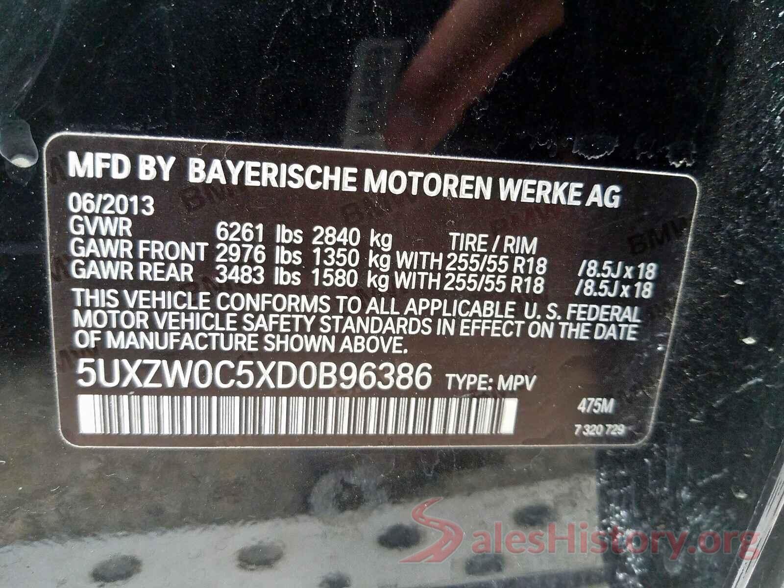 JTDKBRFU5H3543520 2013 BMW X5