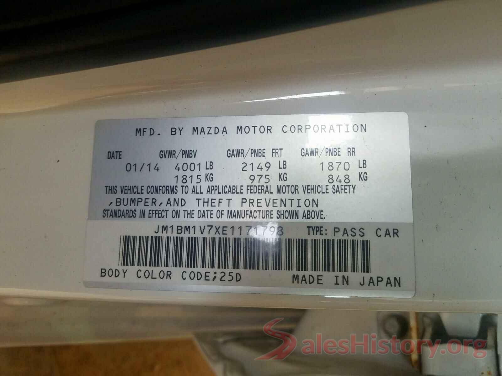 4S4WMACD8K3458370 2014 MAZDA 3