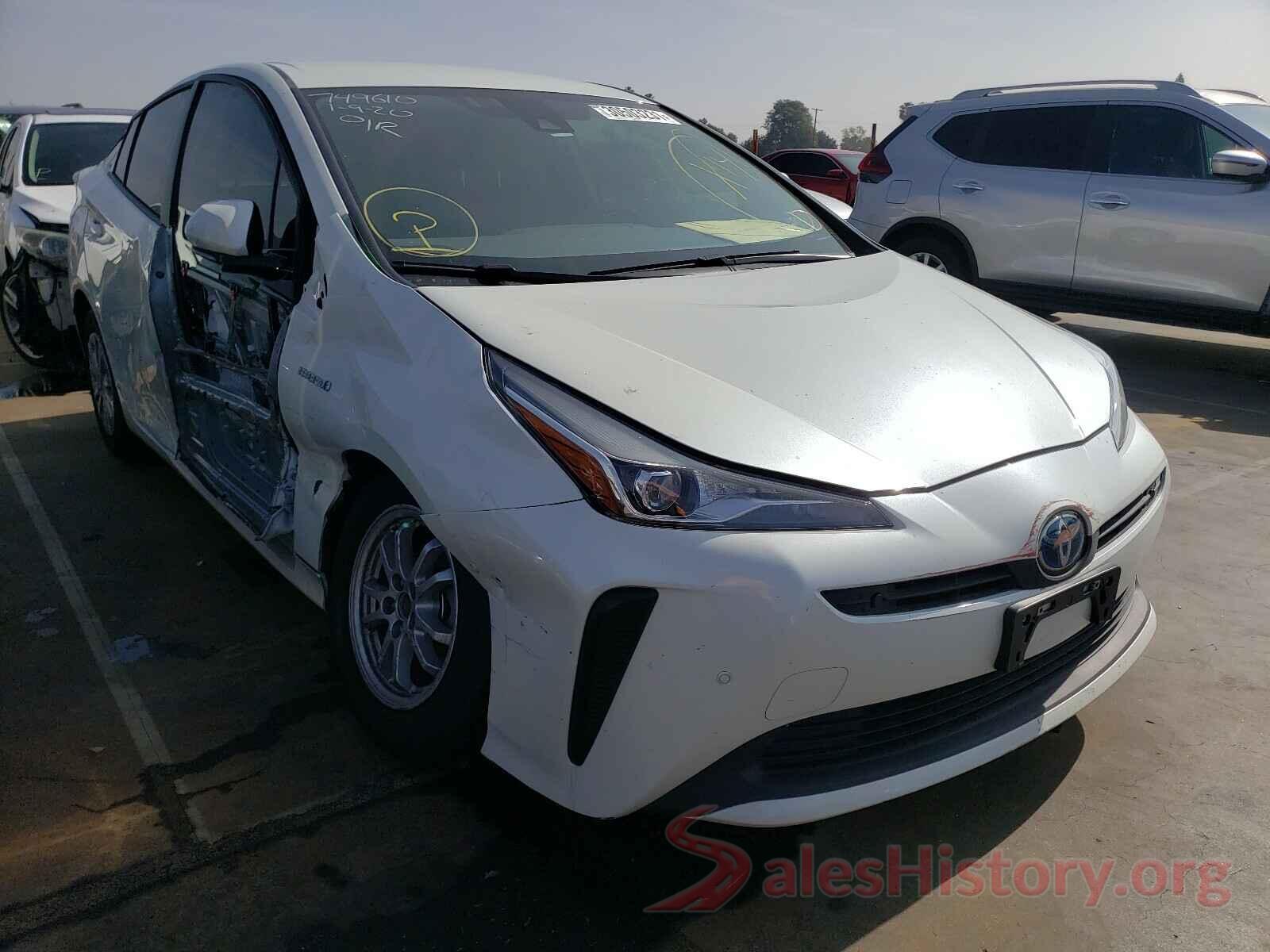 JTDKARFU1L3106142 2020 TOYOTA PRIUS