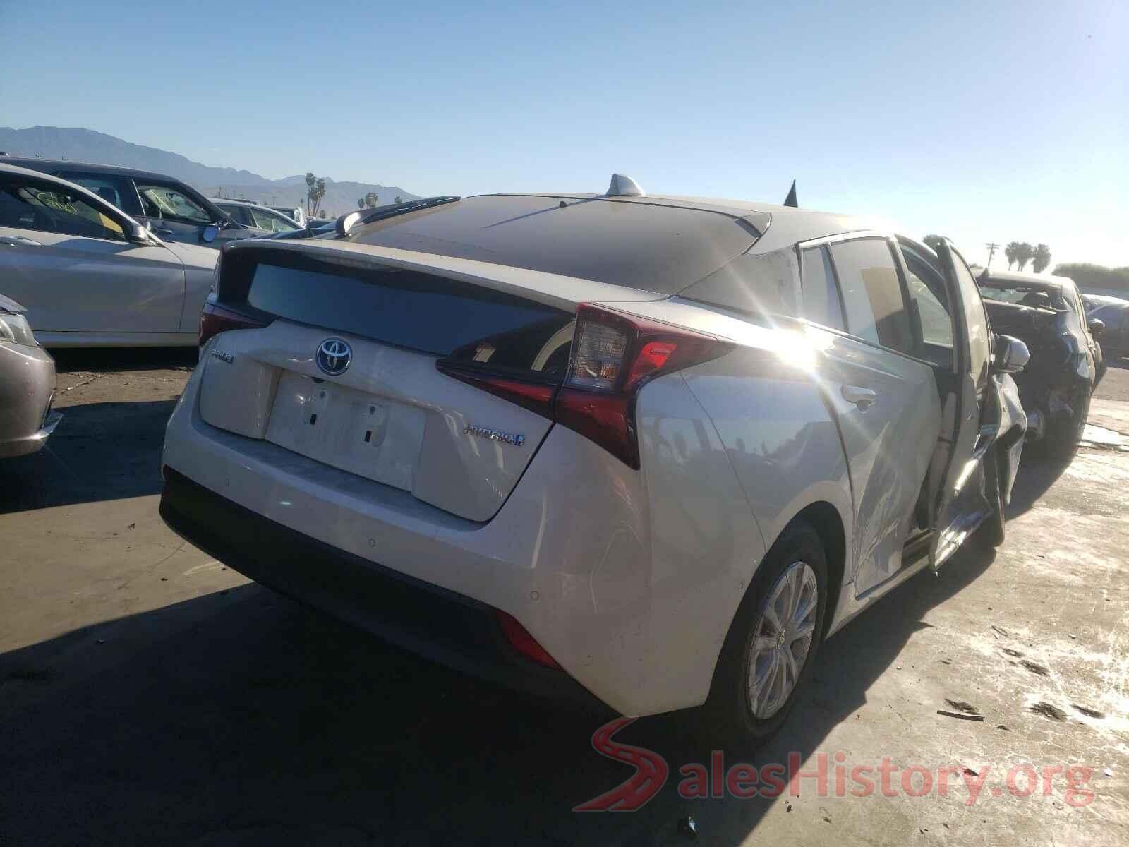 JTDKARFU1L3106142 2020 TOYOTA PRIUS