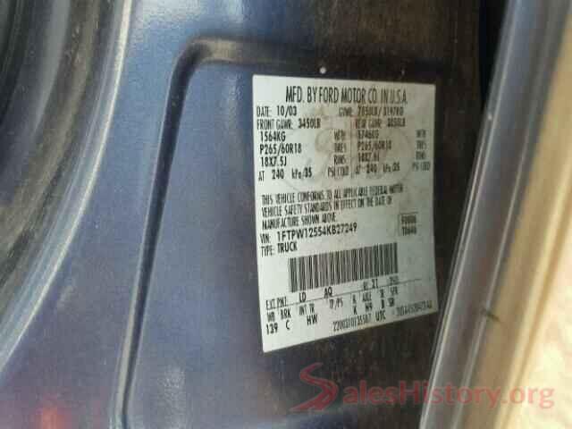 19XFC1F77HE022740 2004 FORD F150