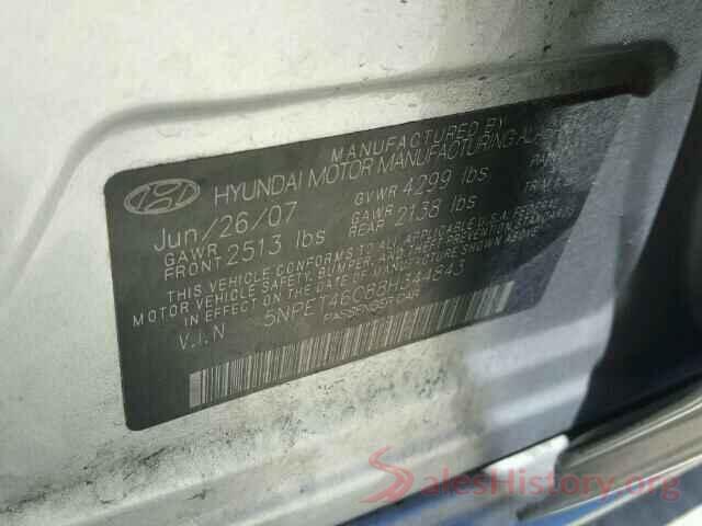 1N4AA6AP5HC404394 2008 HYUNDAI SONATA