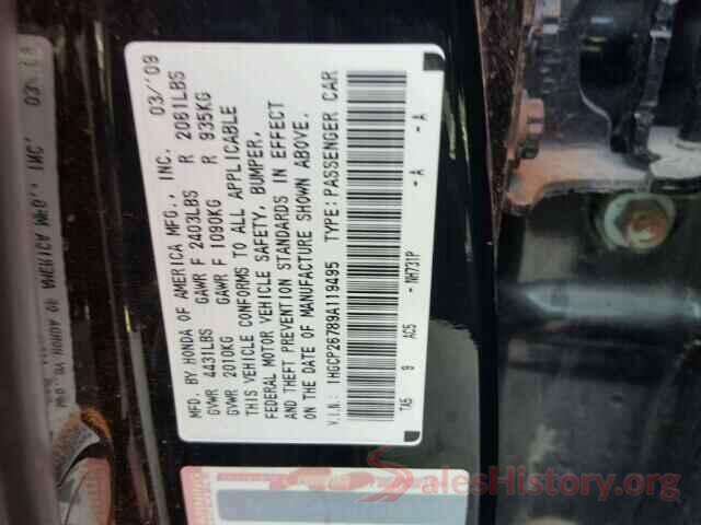 1N4AA6AP4HC443364 2009 HONDA ACCORD