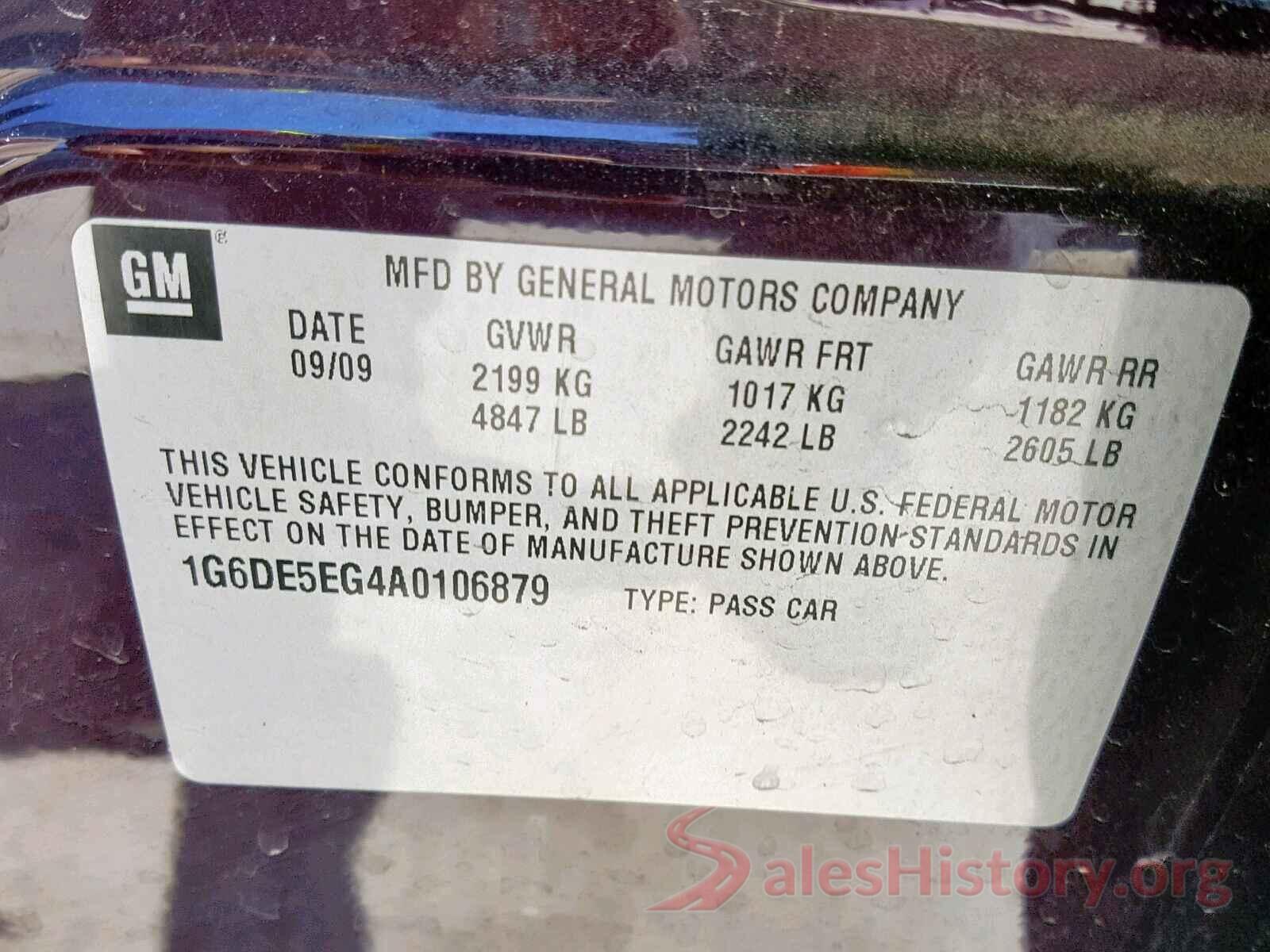 0006P8CF2L5108072 2010 CADILLAC CTS