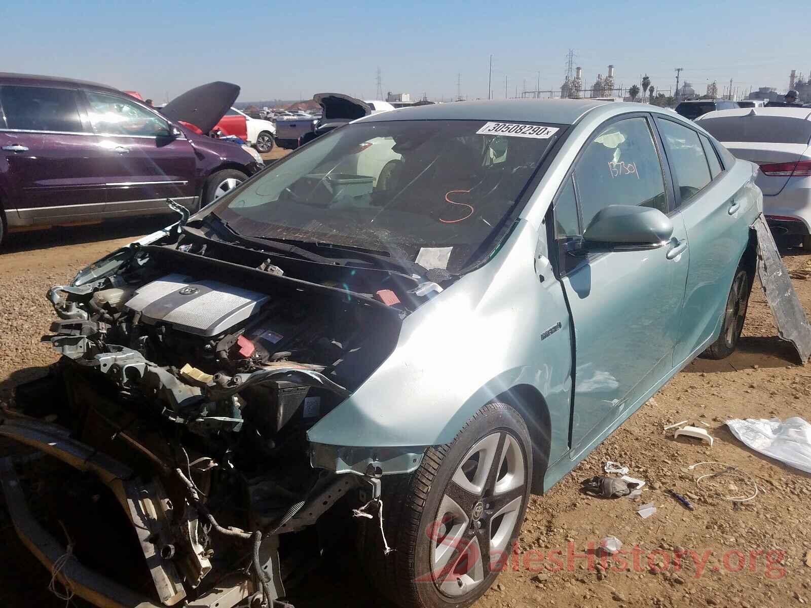 JTDKARFU1G3501704 2016 TOYOTA PRIUS