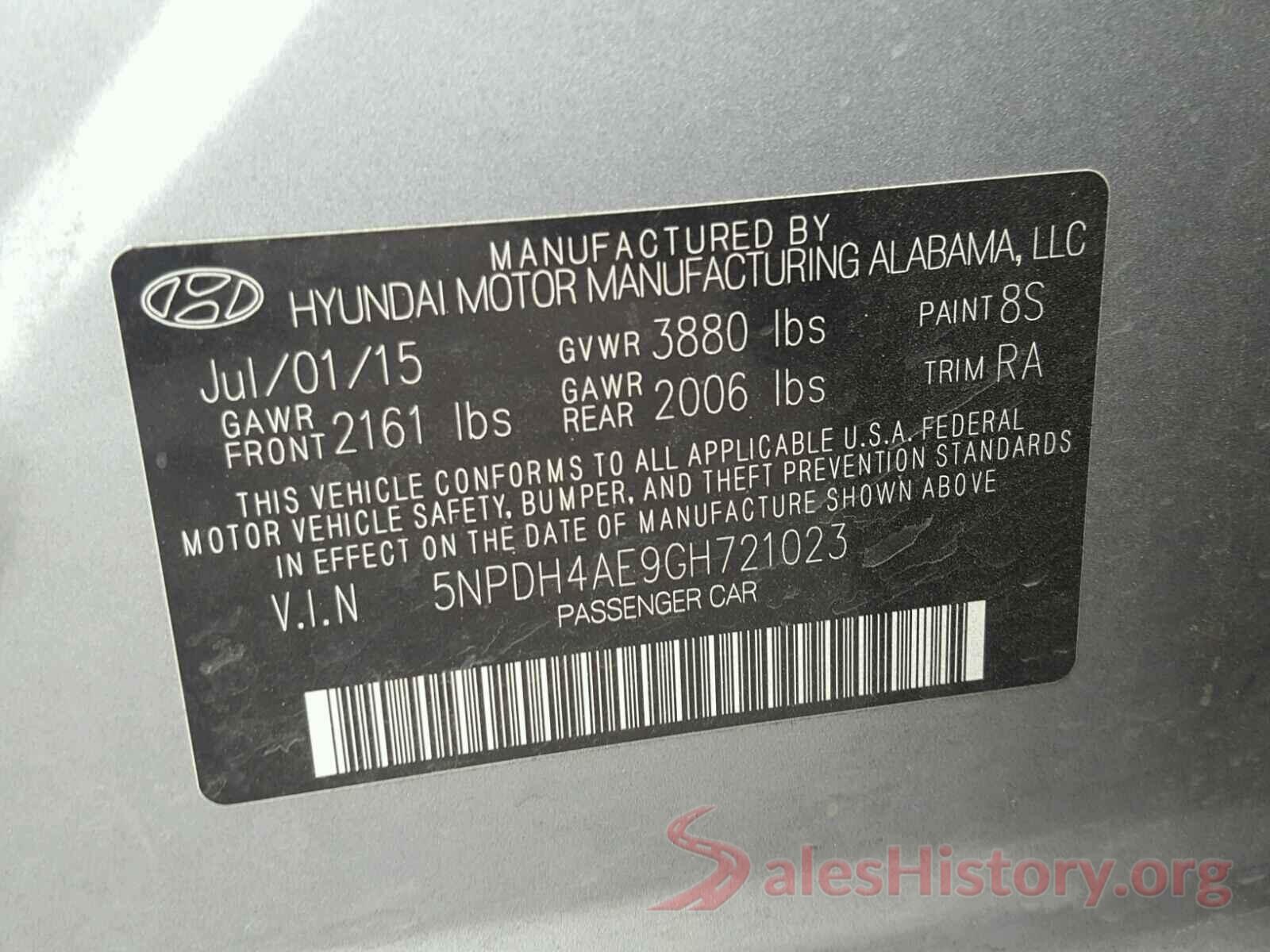 3N1AB7AP6JY287888 2016 HYUNDAI ELANTRA