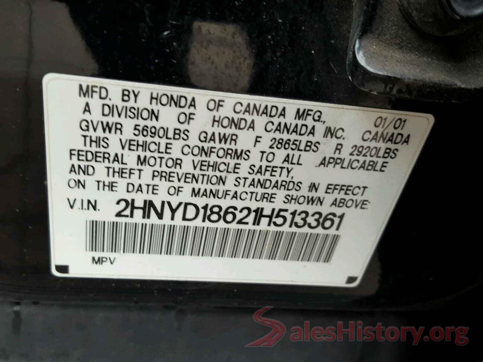 4T1B21HK3JU007223 2001 ACURA MDX