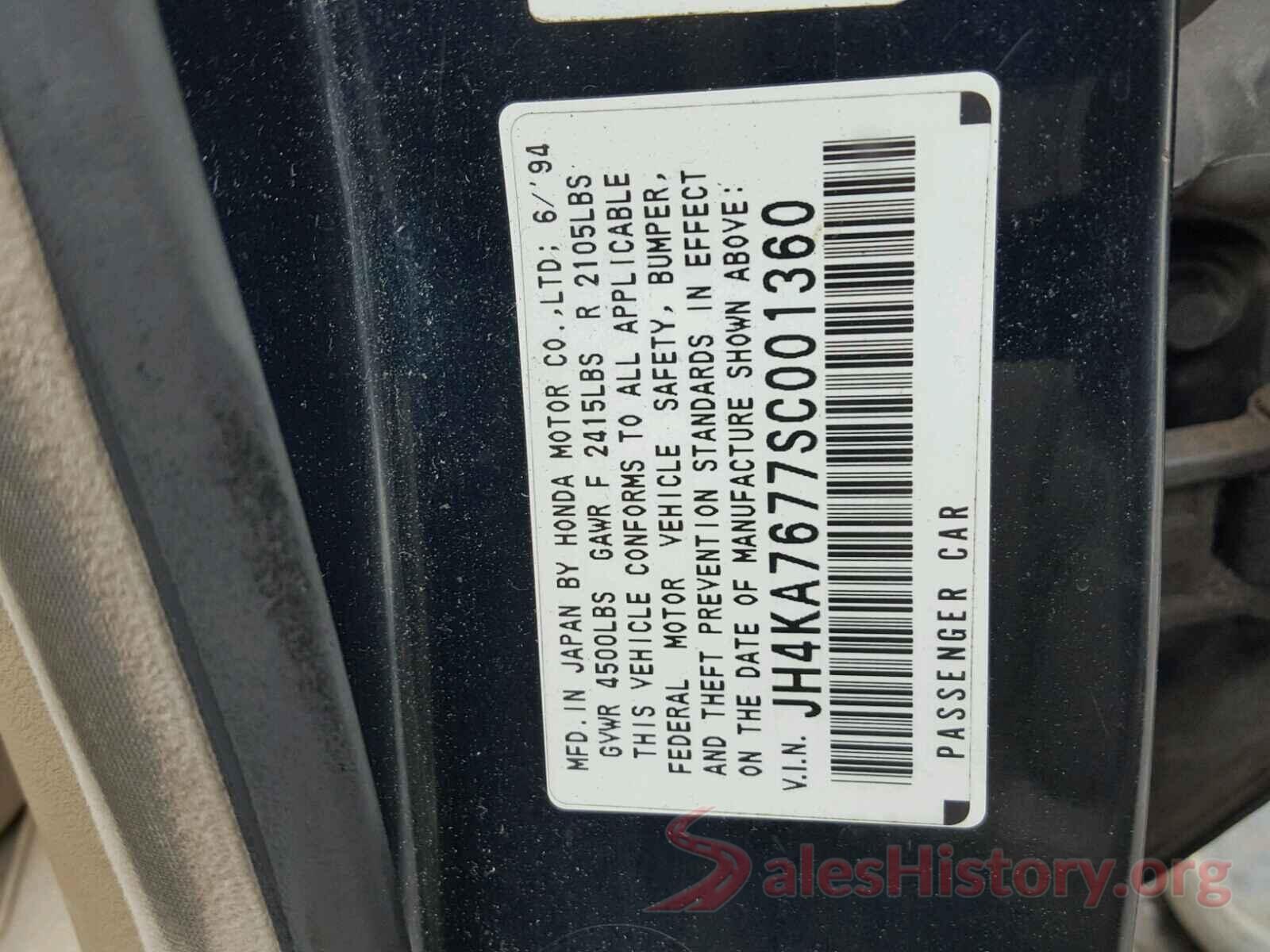 2C3CDXAT8KH616857 1995 ACURA LEGEND