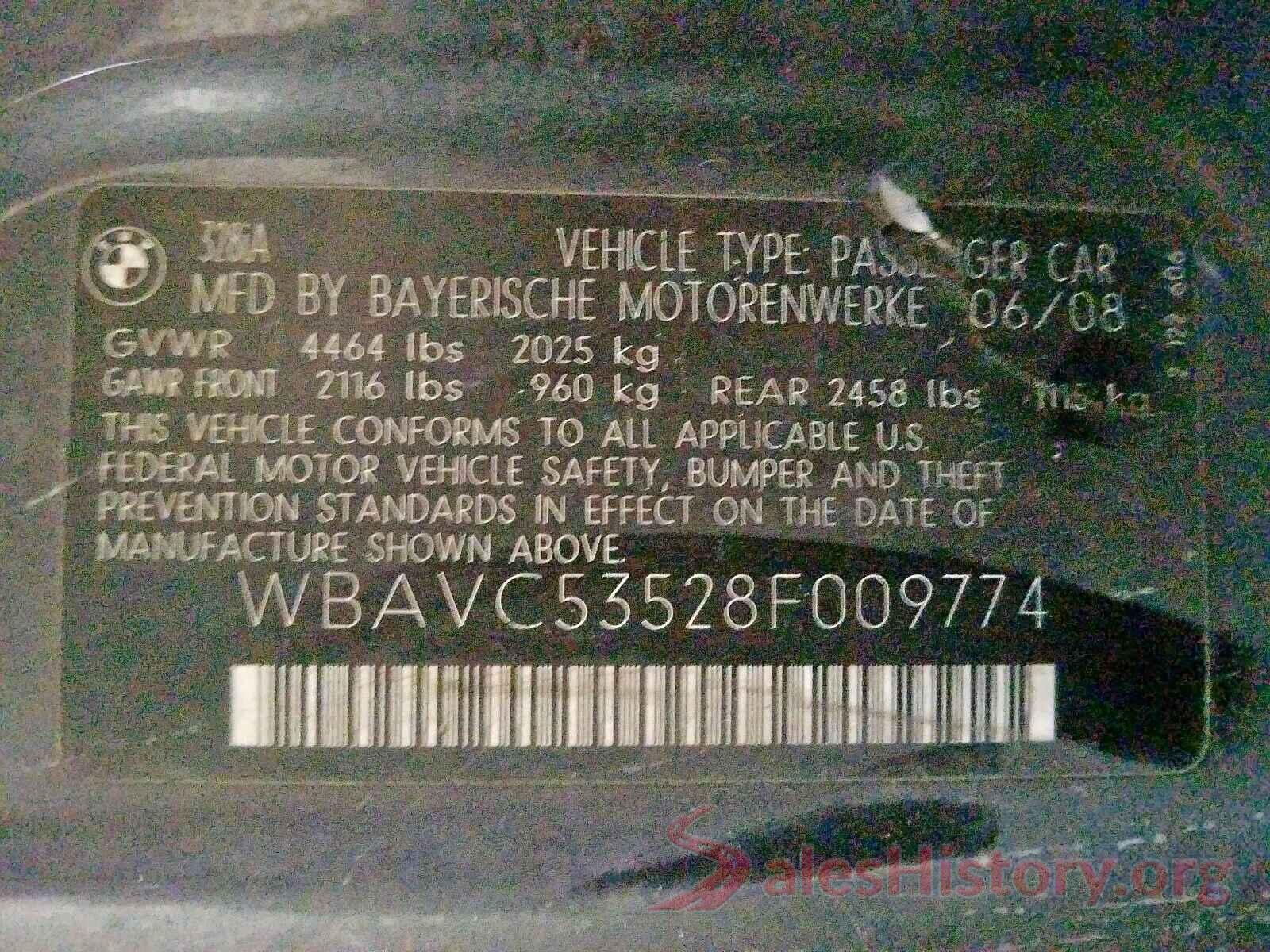 2T1BURHE2HC812550 2008 BMW 3 SERIES