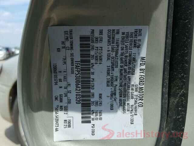 5NPLP4AG1MH023484 2006 FORD TAURUS