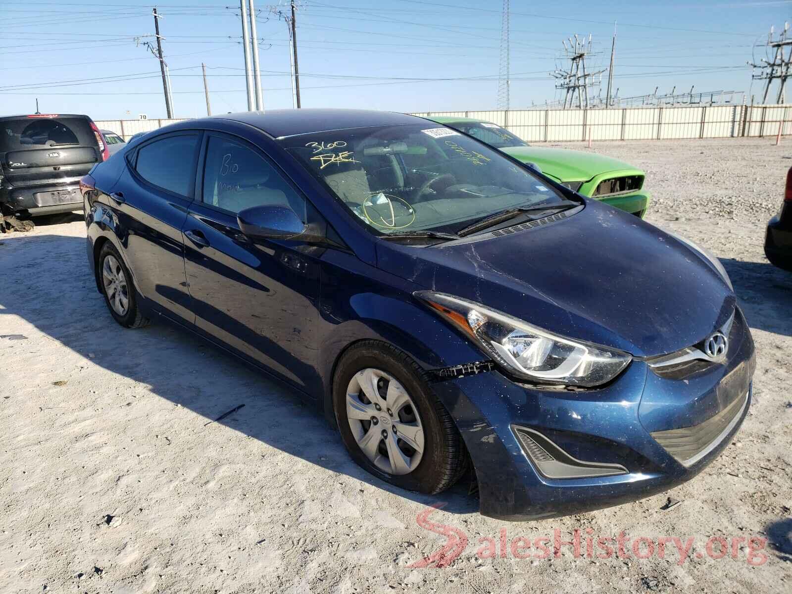 3N1AB7AP5JY280558 2016 HYUNDAI ELANTRA