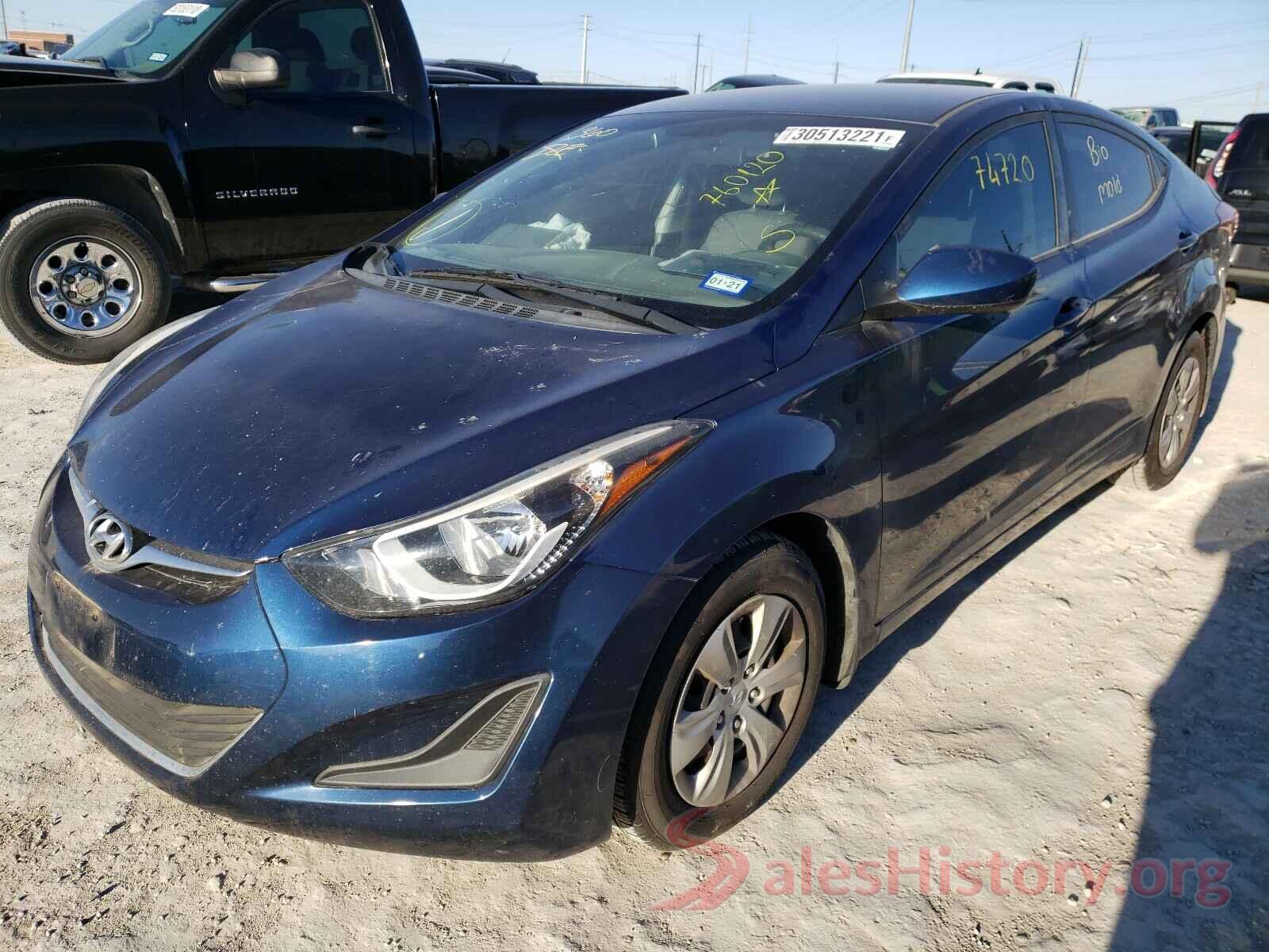 3N1AB7AP5JY280558 2016 HYUNDAI ELANTRA