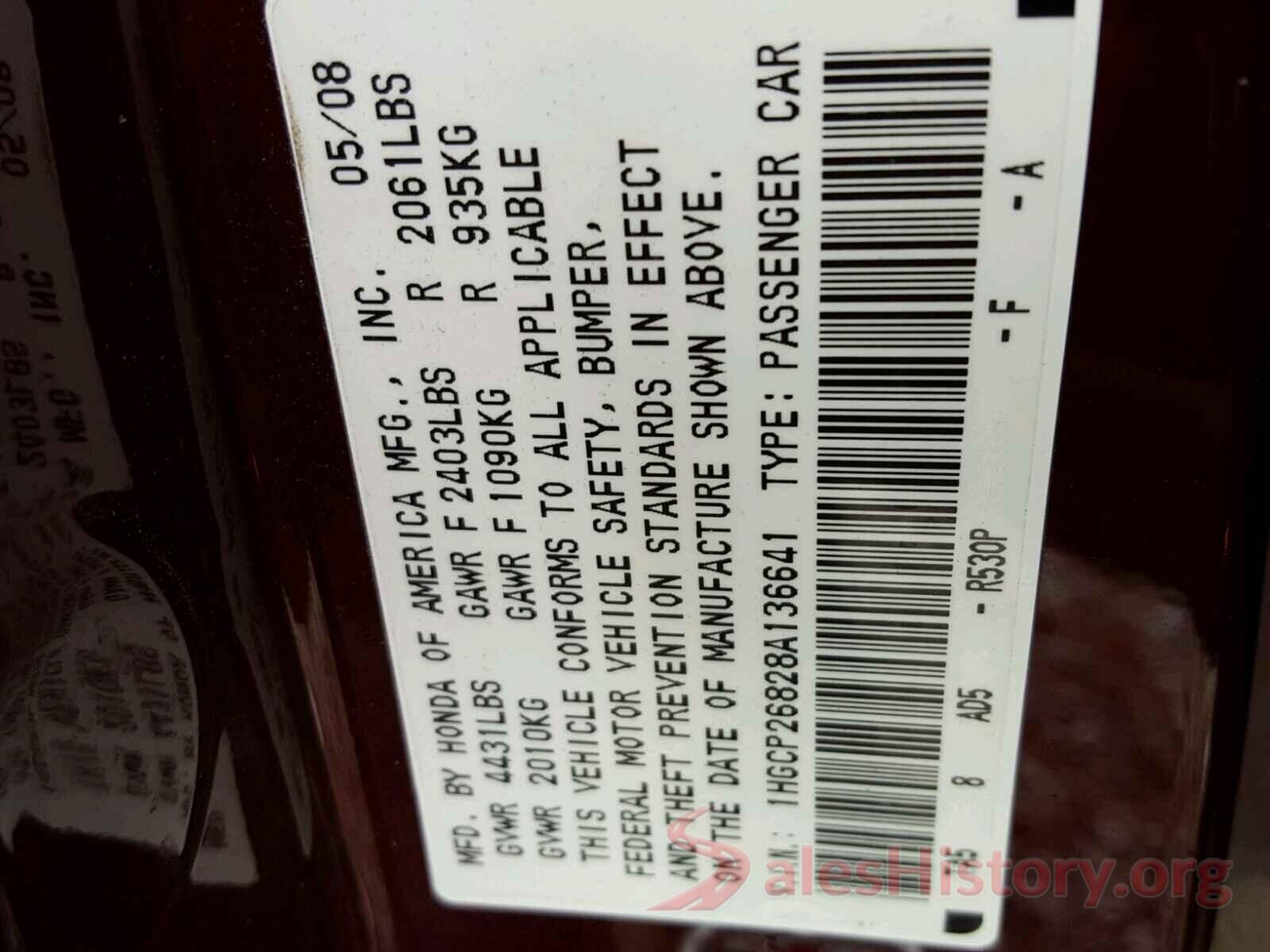 3VWC57BU2KM093303 2008 HONDA ACCORD