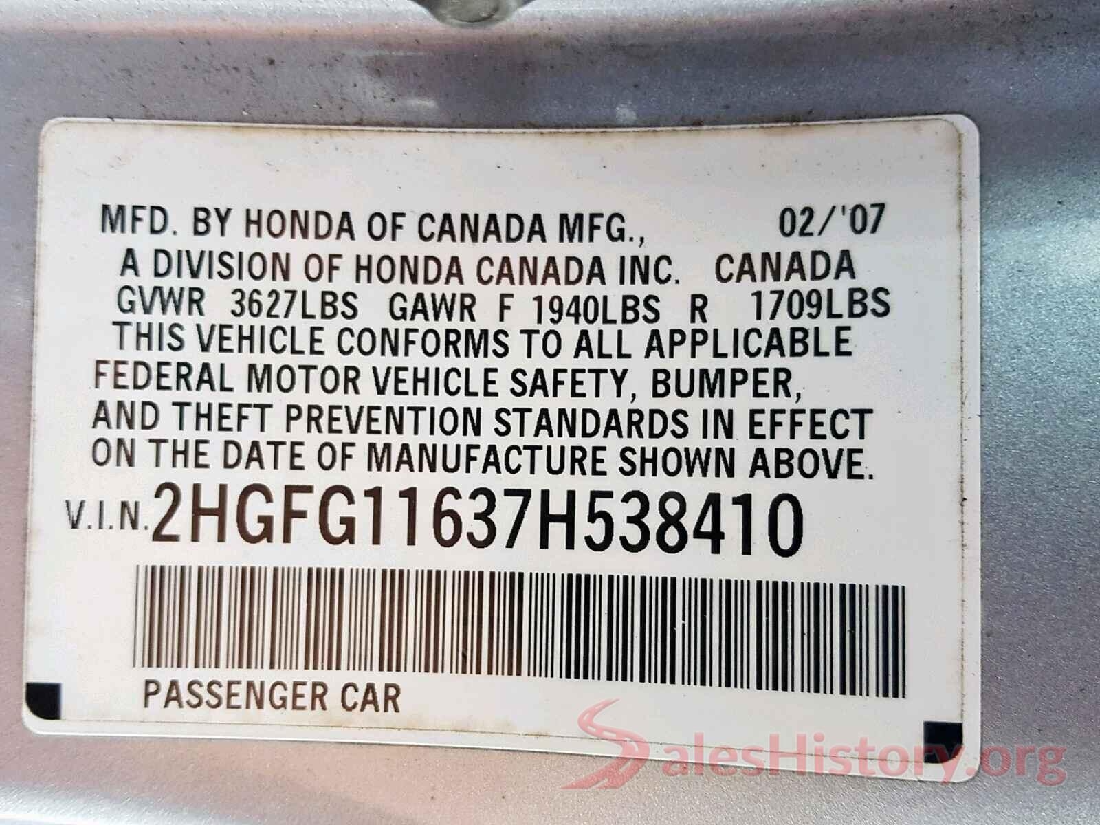 3KPFK4A72JE284053 2007 HONDA CIVIC LX