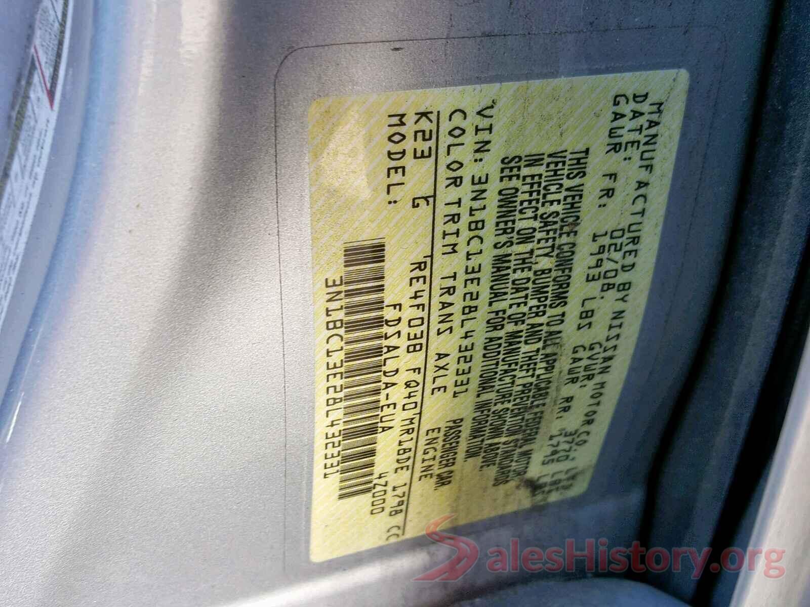 JTDKAMFP3M3189765 2008 NISSAN VERSA