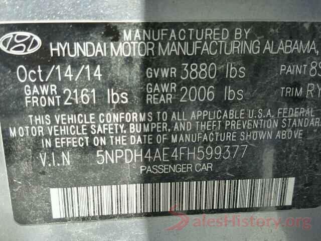 2T1BURHE0HC855252 2015 HYUNDAI ELANTRA