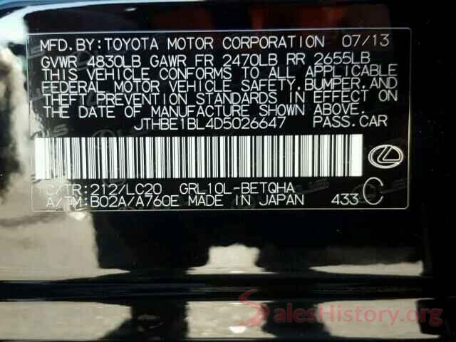 2T2BGMCAXHC011522 2013 LEXUS GS350