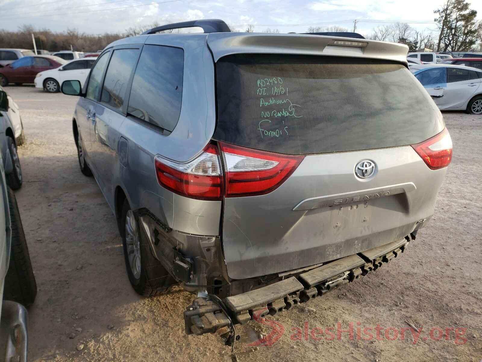 5TDYK3DC3GS702033 2016 TOYOTA SIENNA