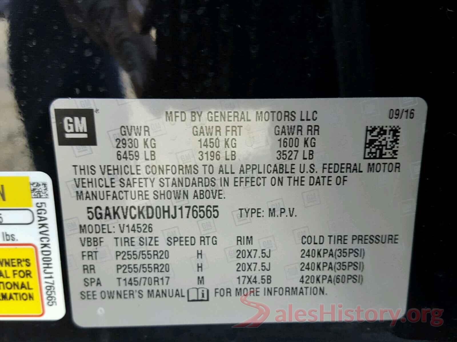 1C4NJRFB4GD511147 2017 BUICK ENCLAVE