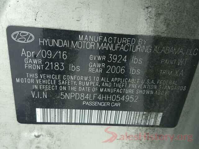 1N4AL3AP1HN362285 2017 HYUNDAI ELANTRA