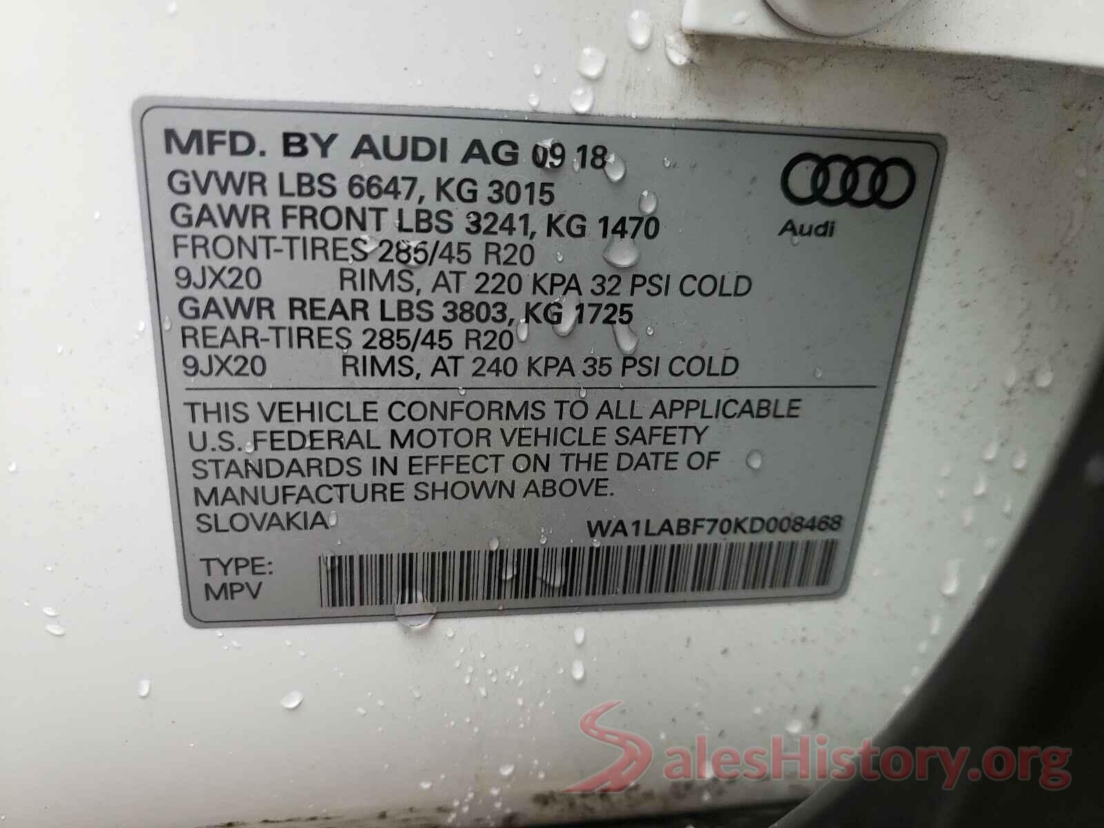 WA1LABF70KD008468 2019 AUDI Q7