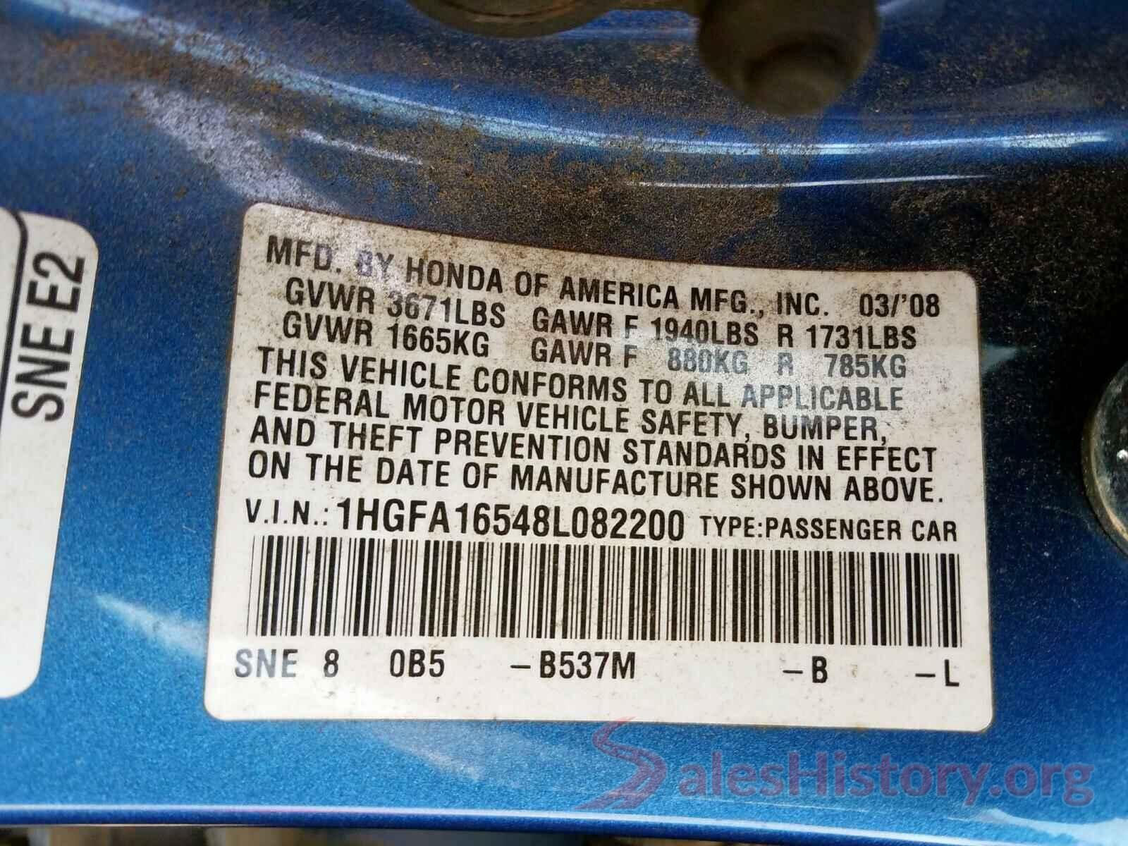 JF2GTAEC2L8214574 2008 HONDA CIVIC