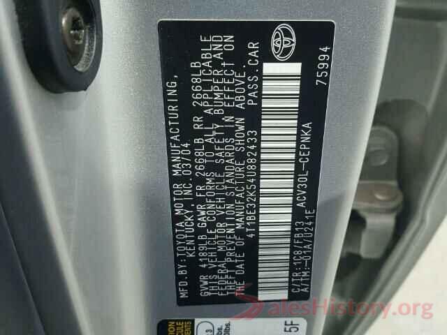 JTMWFREV5JD131761 2004 TOYOTA CAMRY