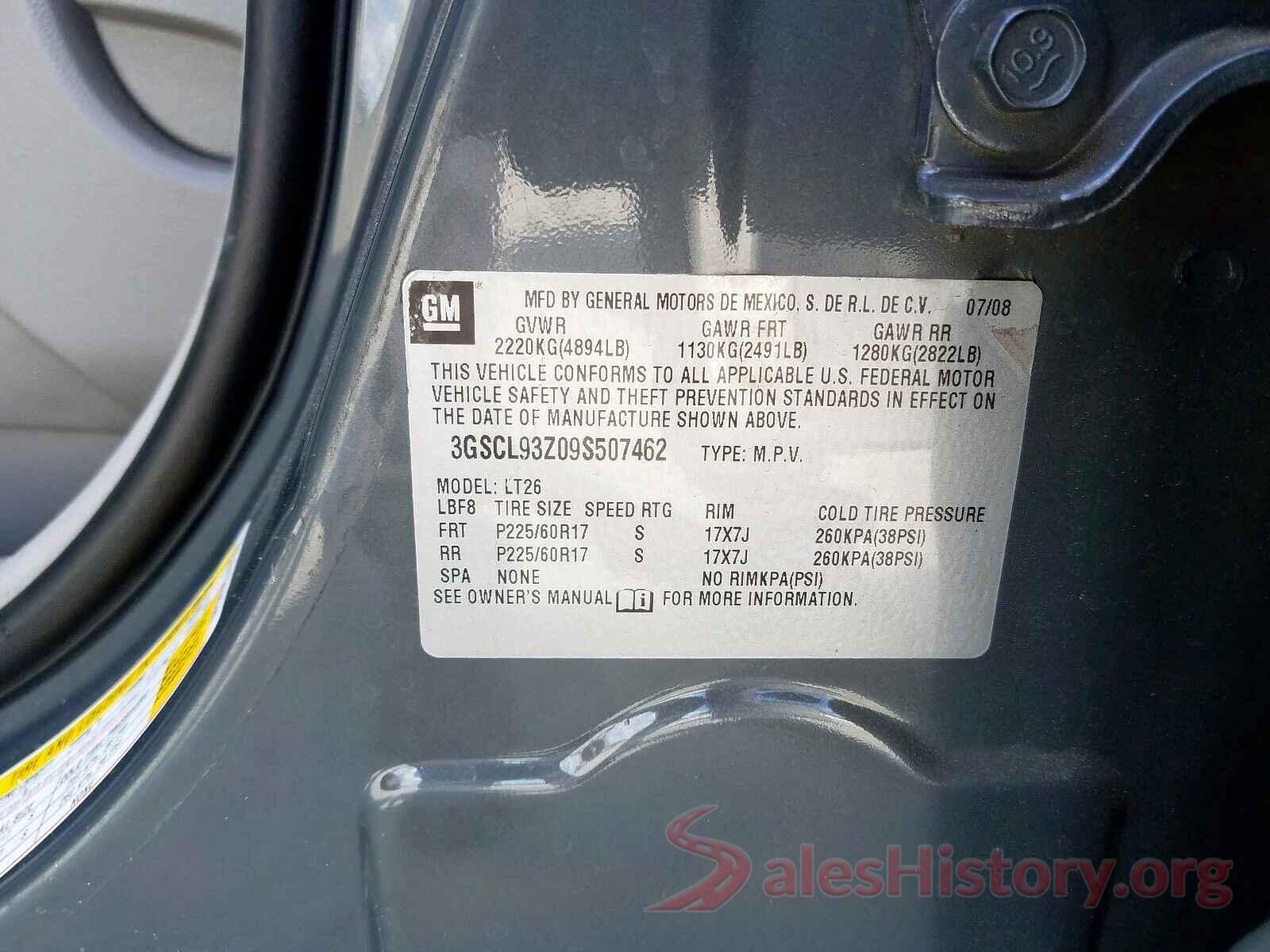 4T1F11AK0LU387557 2009 SATURN VUE