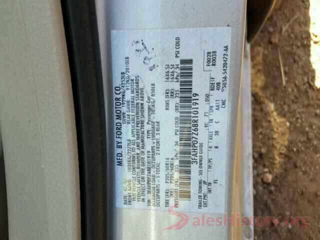 5XXGT4L30JG186688 2008 FORD FUSION