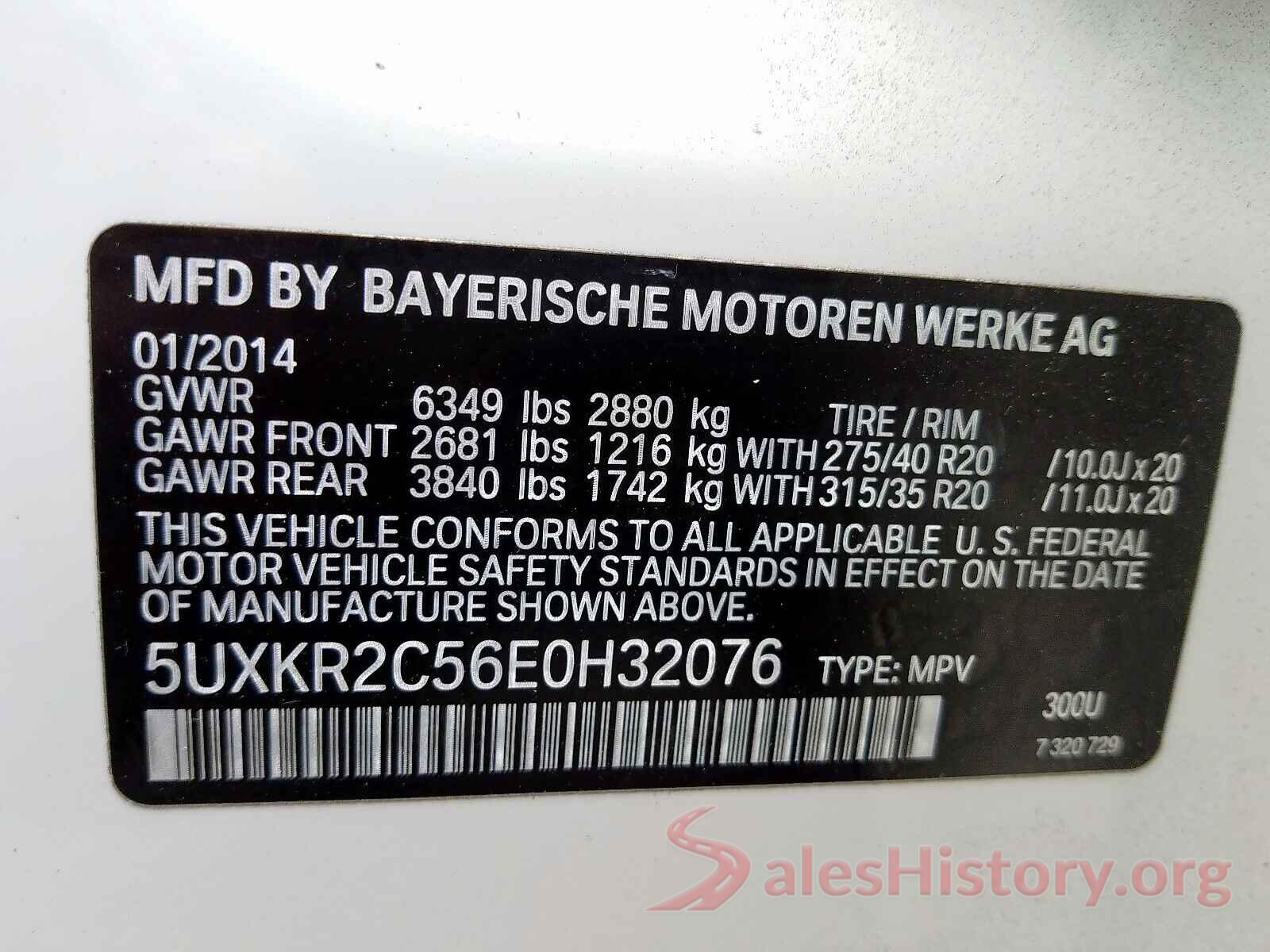 3GCPCSEC0HG465700 2014 BMW X5