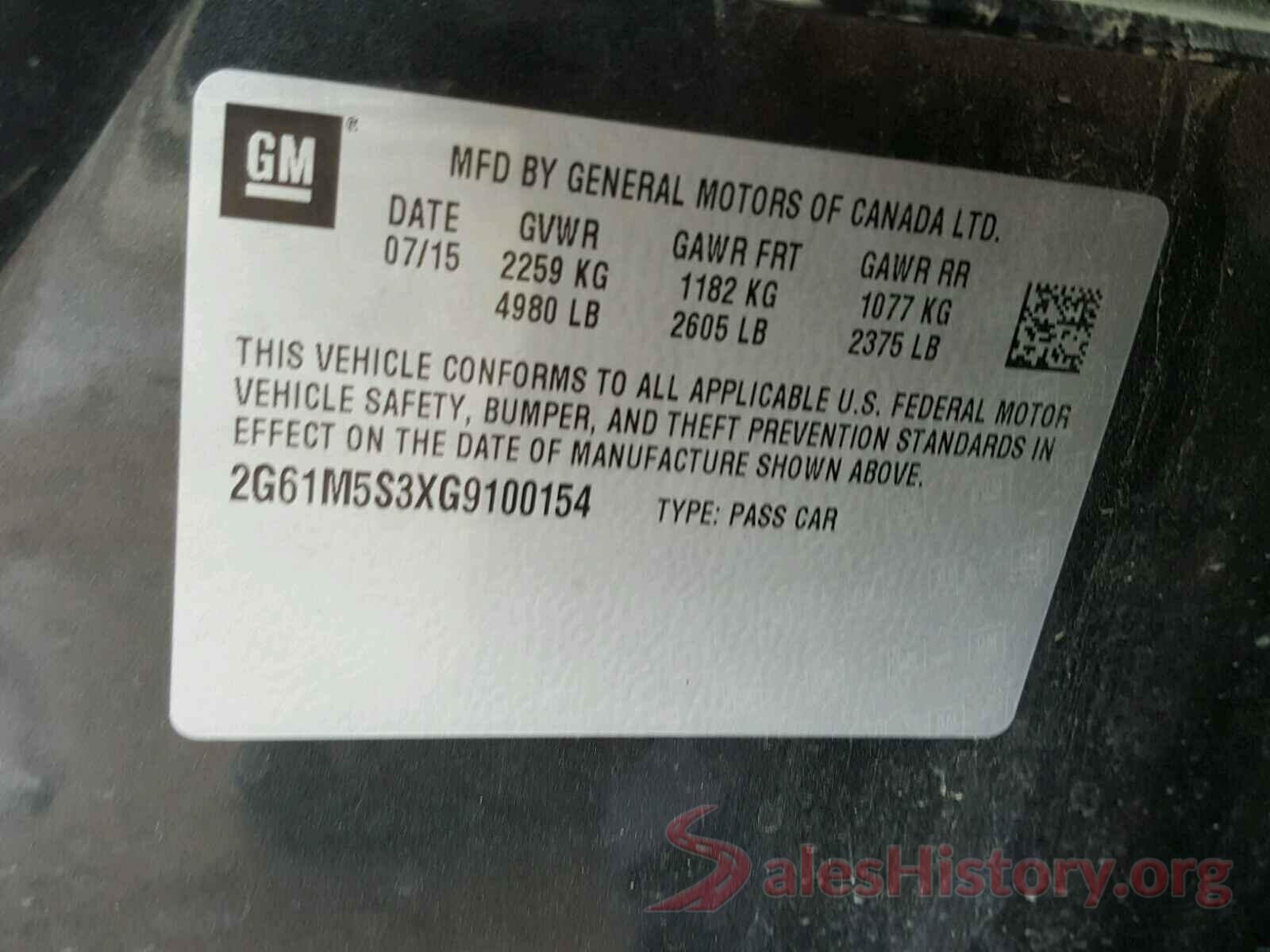 4T1BF1FK7HU772467 2016 CADILLAC XTS