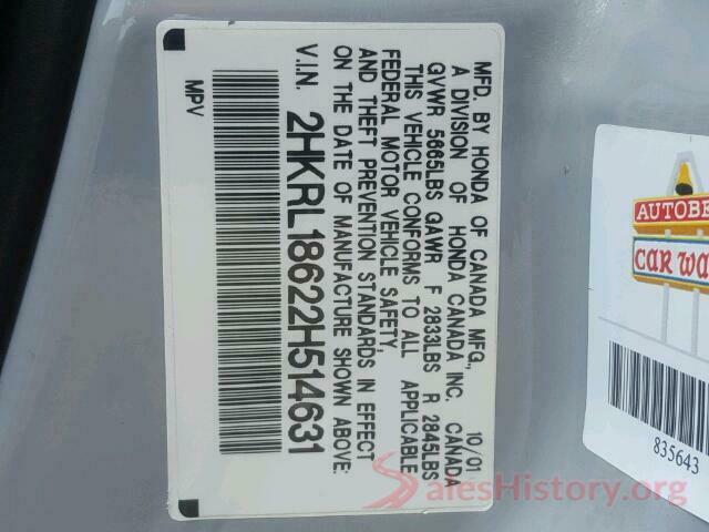 5FNYF5H57MB019795 2002 HONDA ODYSSEY