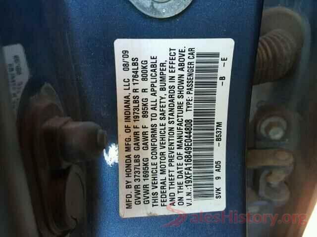 5NPE24AF4GH382380 2009 HONDA CIVIC