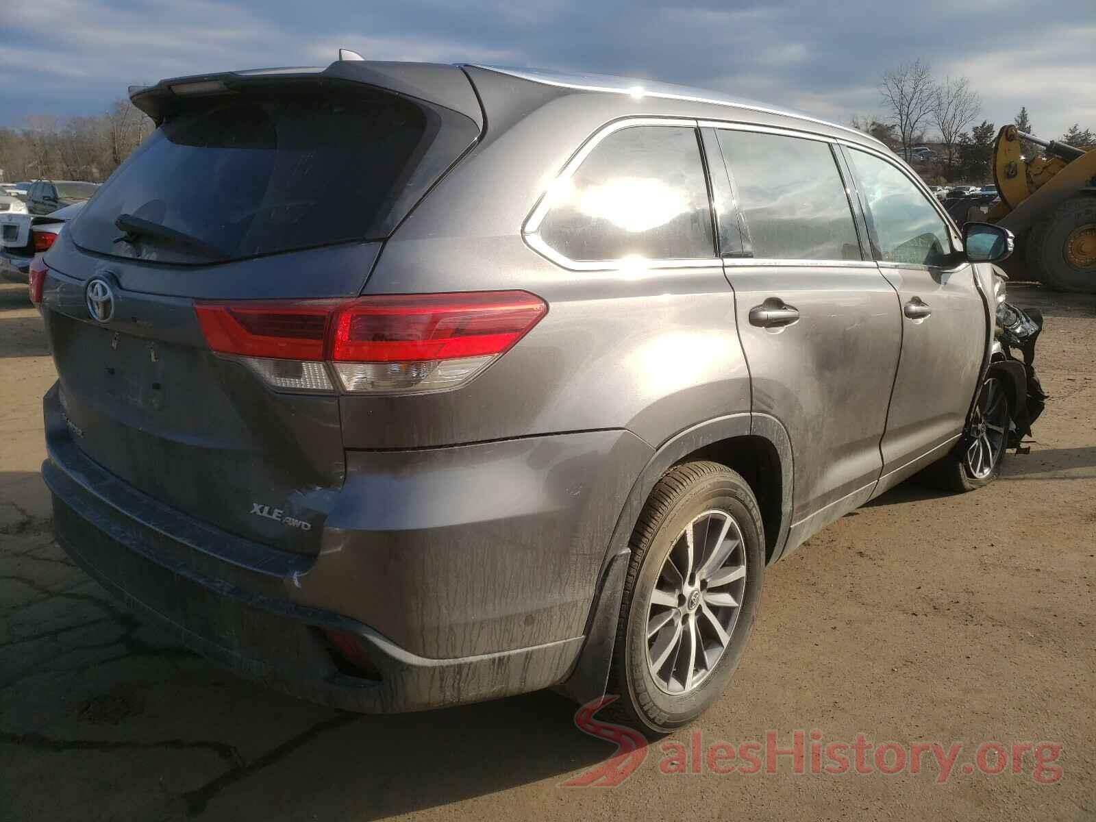 5TDJZRFH6KS597845 2019 TOYOTA HIGHLANDER