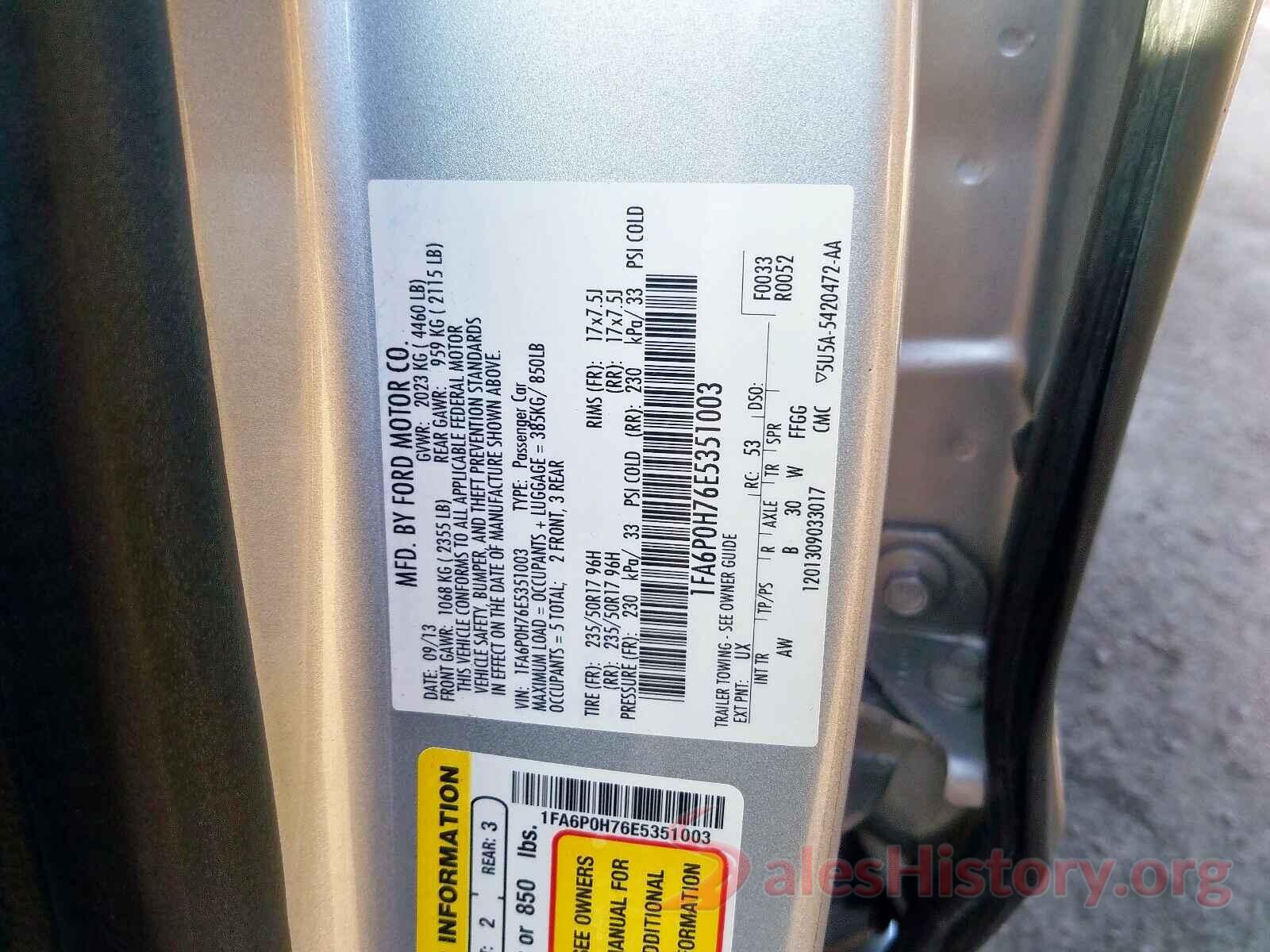 1C4RJFBG8MC647980 2014 FORD FUSION