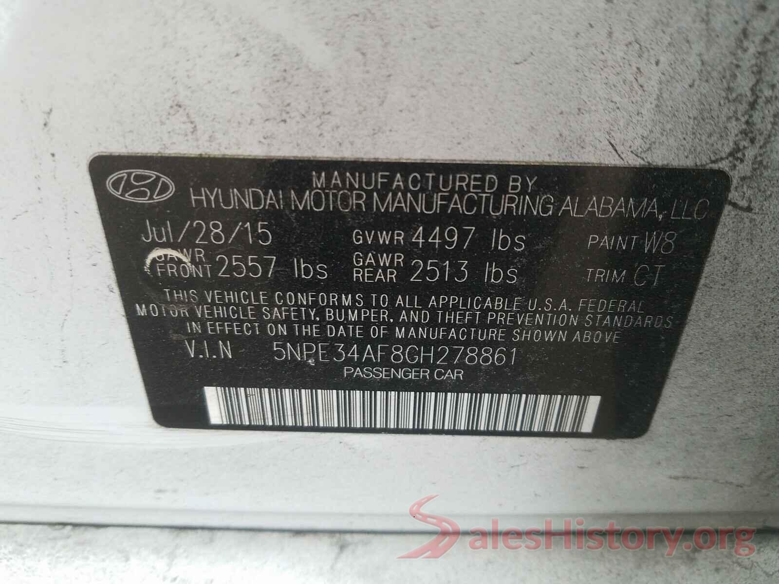 5NPE34AF8GH278861 2016 HYUNDAI SONATA