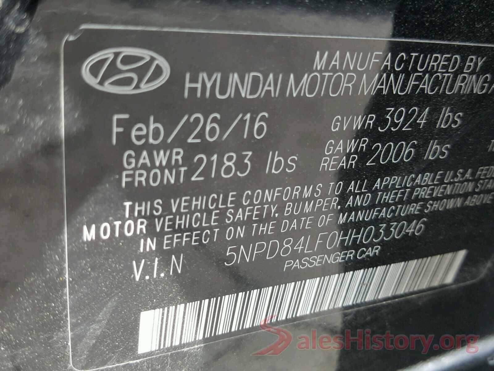 JTHBA1D29J5070008 2017 HYUNDAI ELANTRA