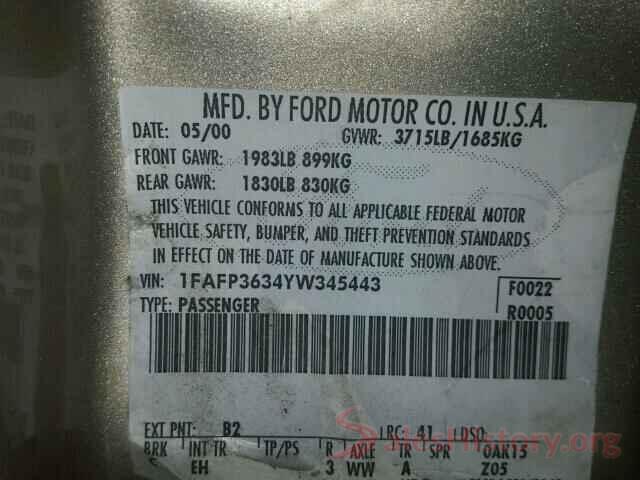 3N1AB8BVXLY274311 2000 FORD FOCUS