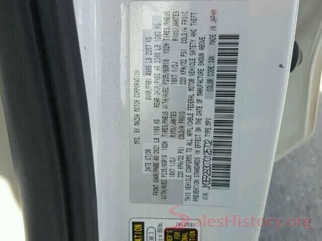 JTMNFREV7HD107452 2007 MAZDA CX-7