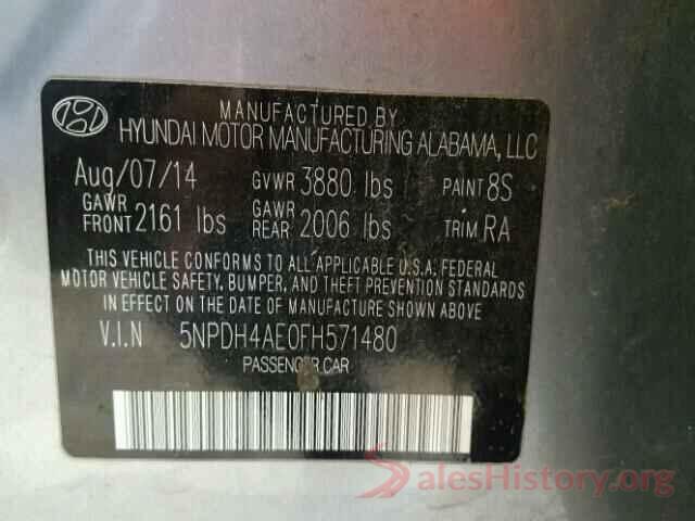 5N1AT3AA2MC684490 2015 HYUNDAI ELANTRA