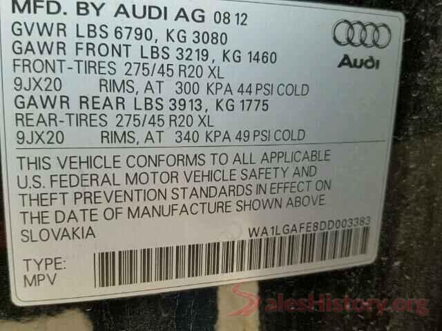 1G1ZB5ST3GF321360 2013 AUDI Q7