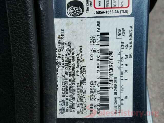 3KPF24AD2ME349333 2012 FORD FUSION