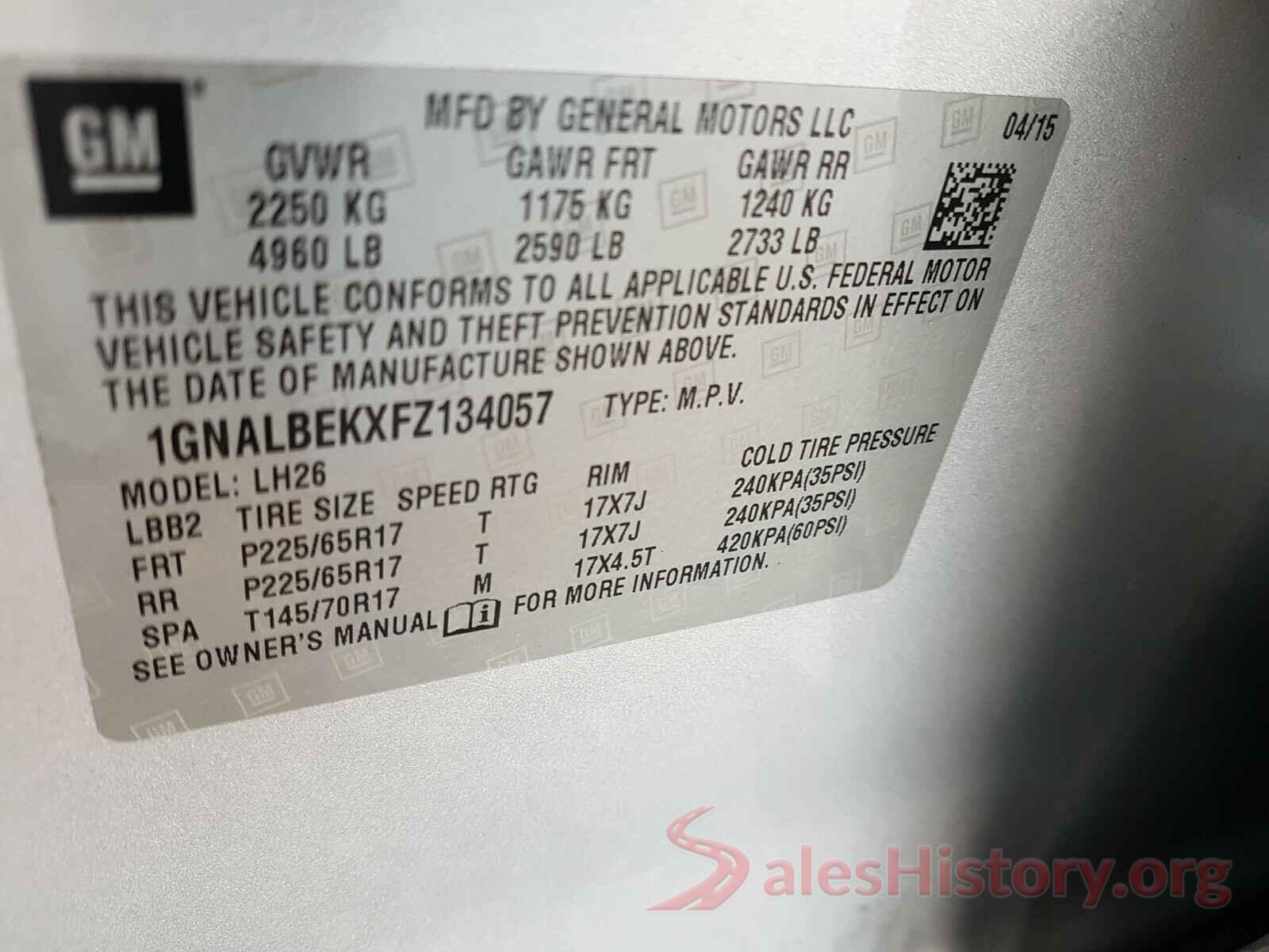 3KPF24AD2ME321368 2015 CHEVROLET EQUINOX