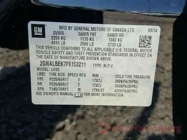 2T1BURHE5GC611322 2015 CHEVROLET EQUINOX